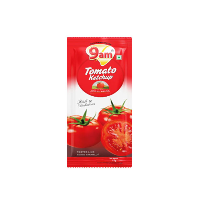 9Am Tomato Ketchup Sachet 8 Gm 100Pcs